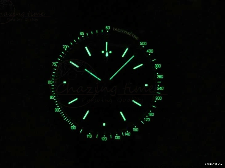 1224 Racing Master Chronometer OMF 1:1 Best Edition Black Dial Orange Hand on Black Leather Strap A Contemporary 7999